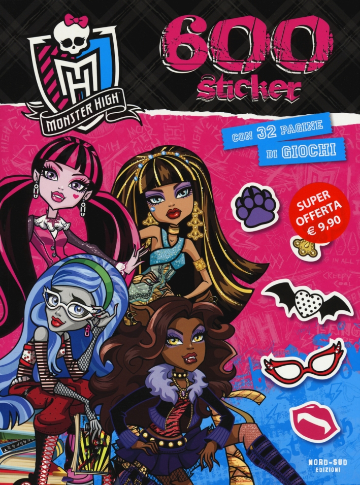 Monster High. 600 stickers. Con adesivi Monster High. 600 stickers. Con adesivi