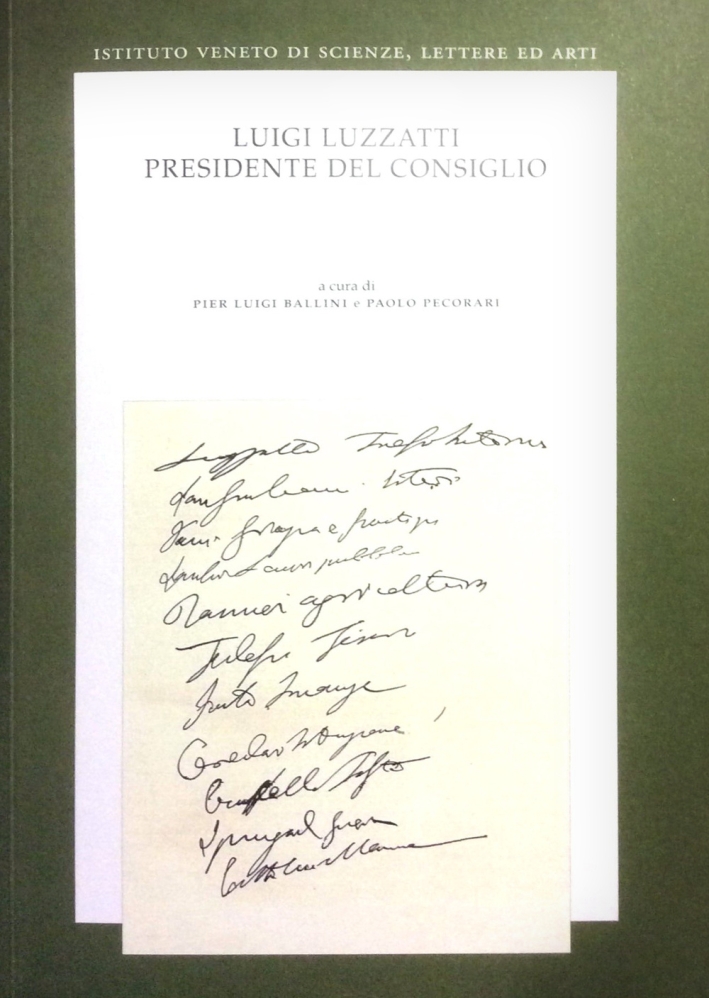 Luigi Luzzatti, Presidente del Consiglio Luigi Luzzatti, Presidente del Consiglio