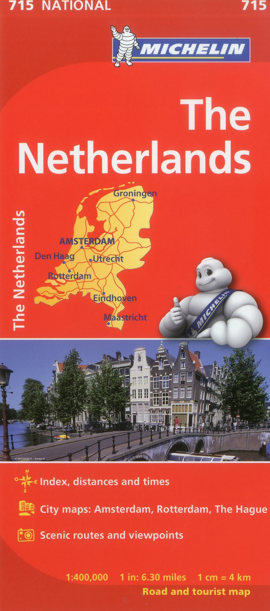 Michelin the Netherlands Road and Tourist Map Michelin the Netherlands Road and Tourist Map