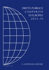 DPCE. Rivista di diritto pubblico comparato ed europeo (2014). Vol. 4 DPCE. Rivista di diritto pubblico comparato ed europeo (2014). Vol. 4