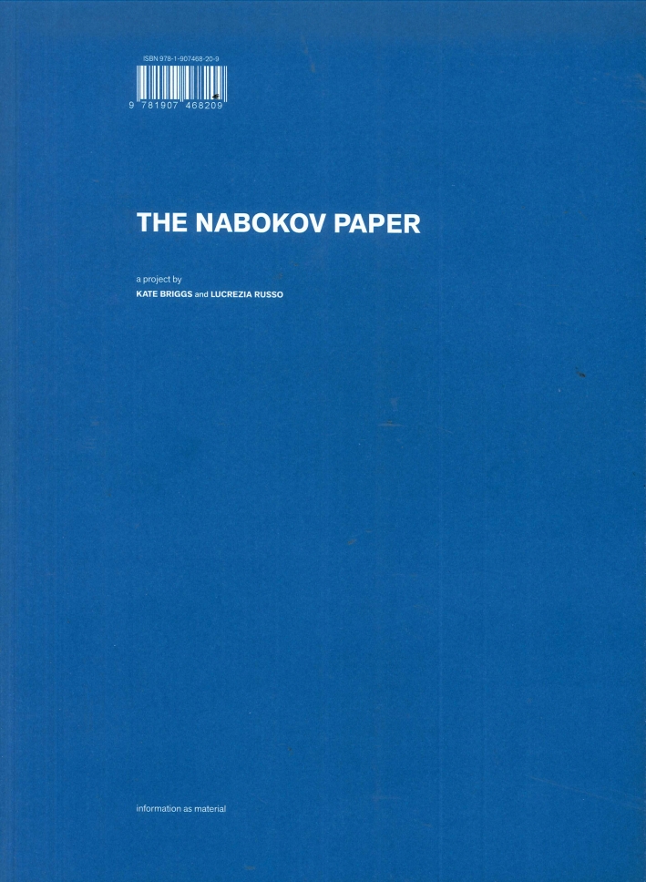 The Nabokov Paper. Information as material The Nabokov Paper. Information as material