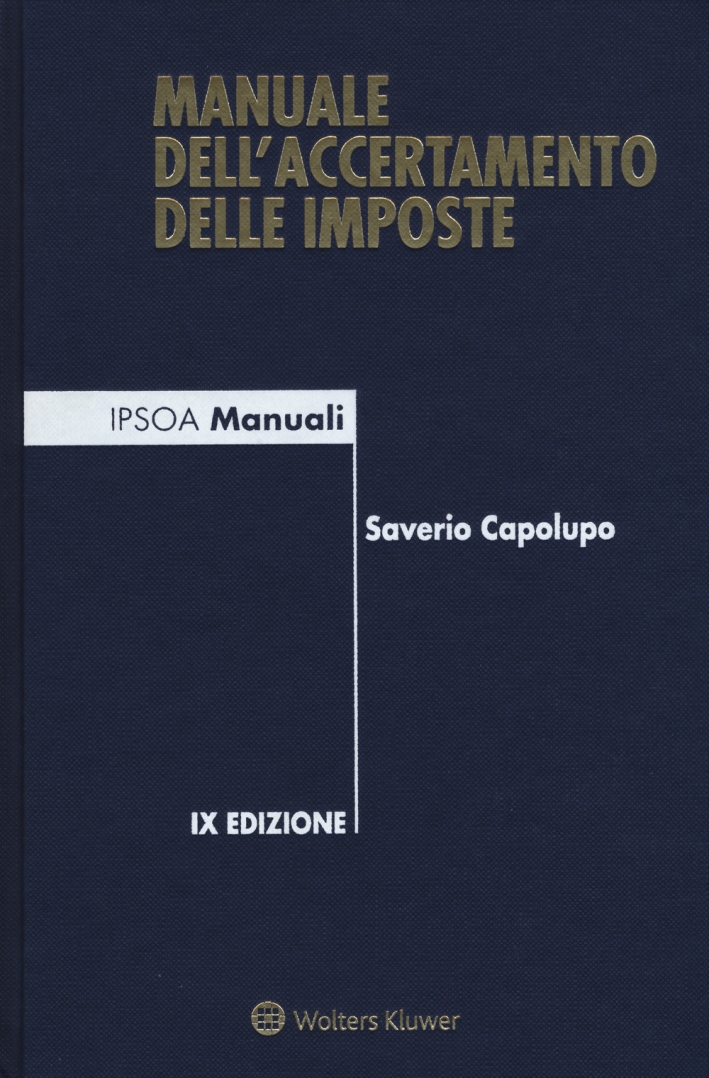 Manuale dell'Accertamento delle Imposte Manuale dell'Accertamento delle Imposte