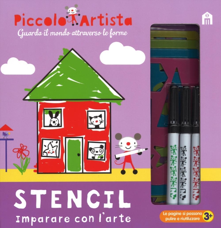 Stencil. Imparare con l'arte. Piccolo artista. Ediz. illustrata. Con gadget Stencil. Imparare con l'arte. Piccolo artista. Ediz. illustrata. Con gadget