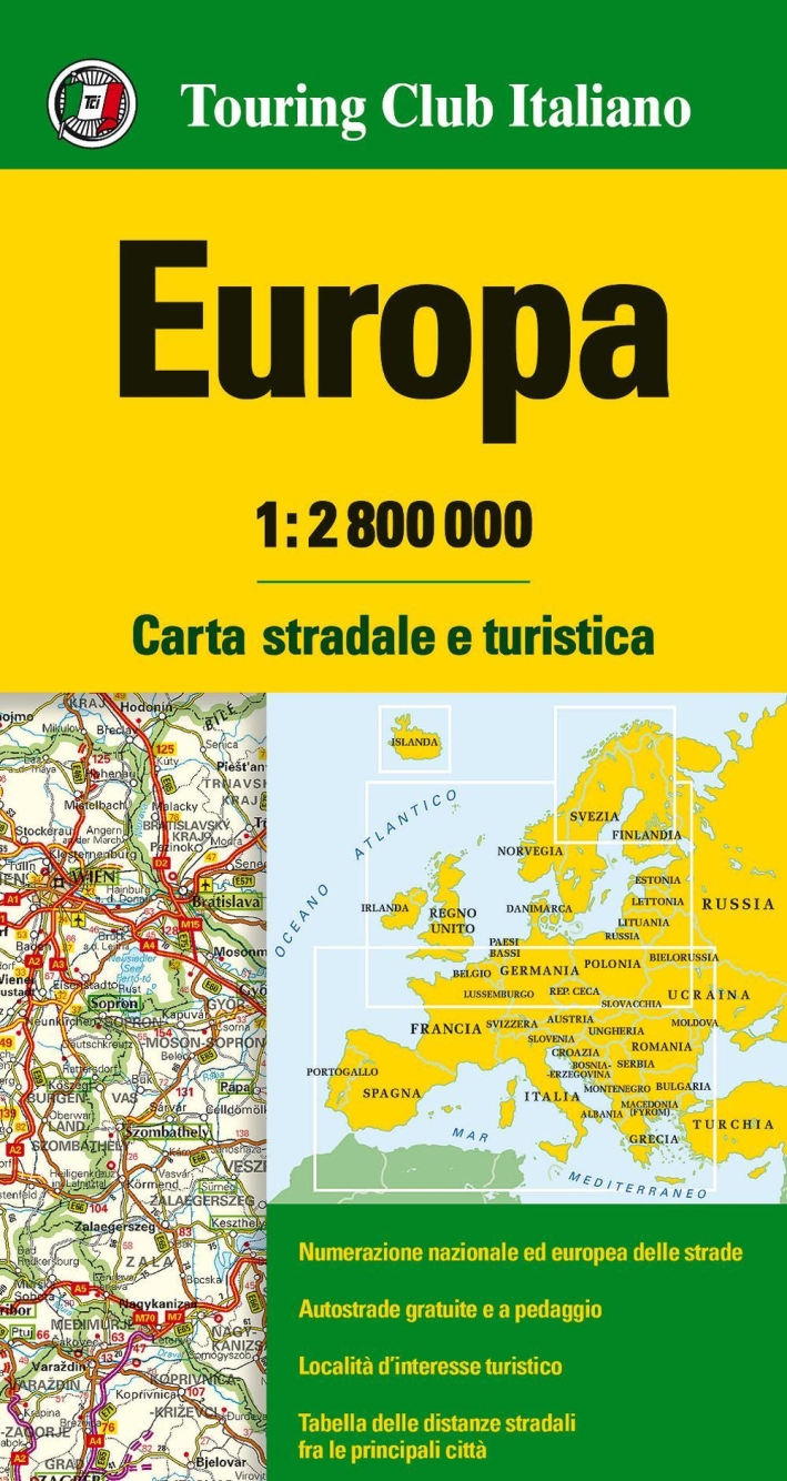 CARTINA EUROPA 70X100 - CARTINE GEOGRAFICHE - Nina Edizioni Shop