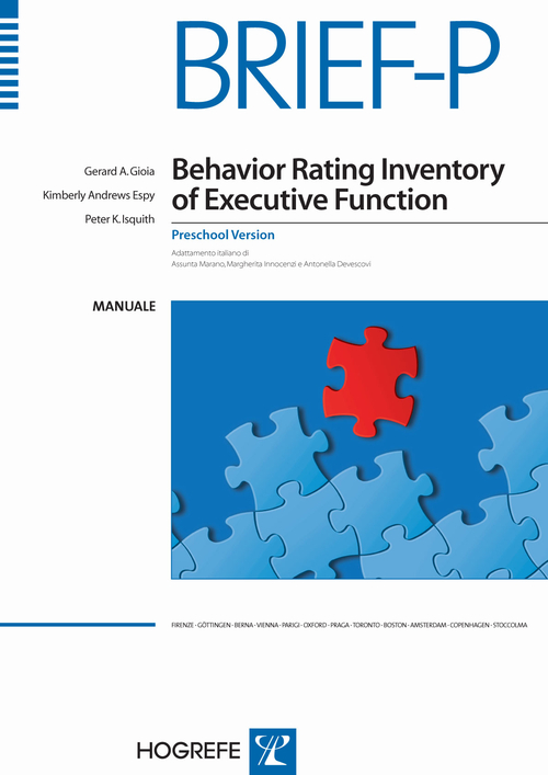 Brief-P. Behavior rating inventory of executive function-Preschool version. Manuale Brief-P. Behavior rating inventory of executive function-Preschool version. Manuale