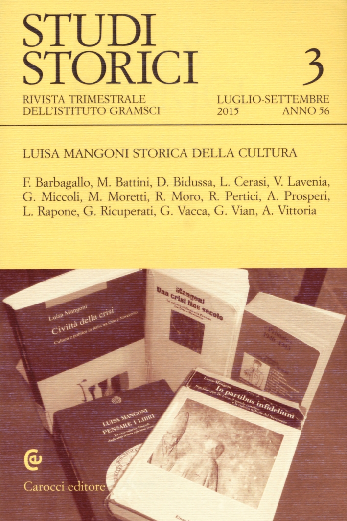 Studi Storici (2015). Vol. 3 Studi Storici (2015). Vol. 3