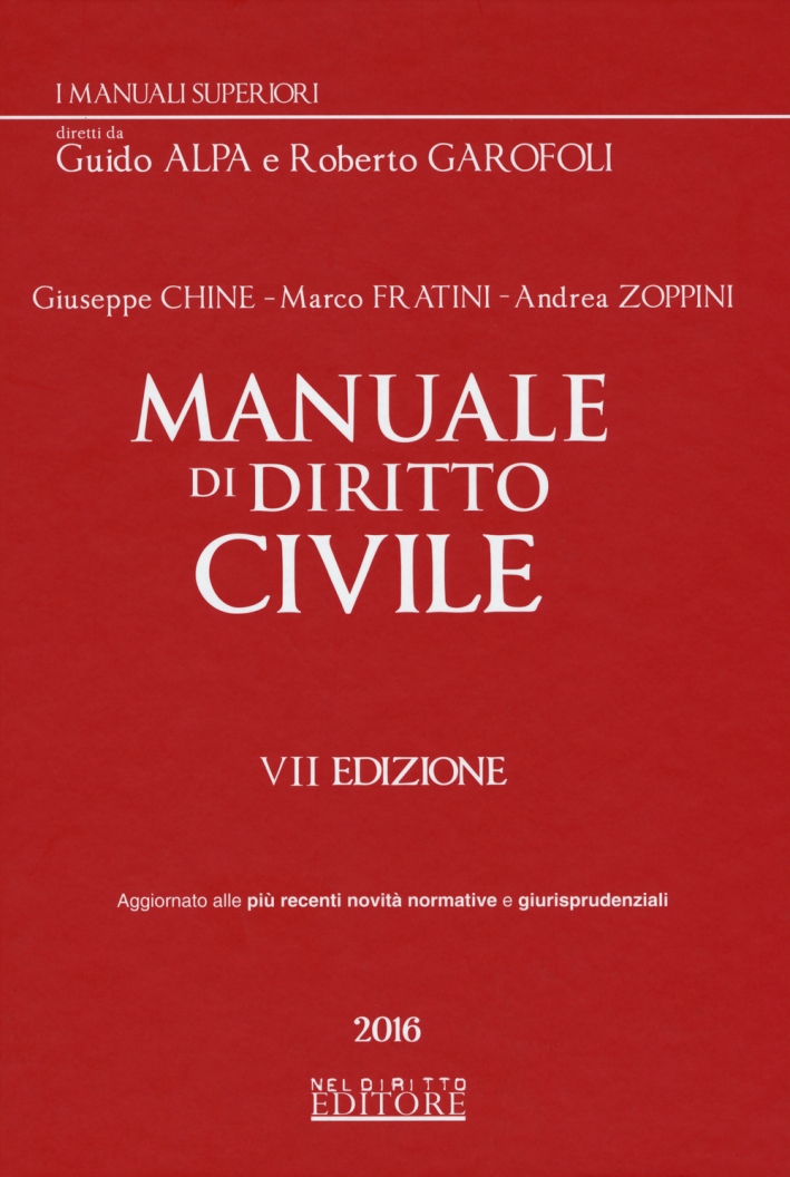 Manuale di diritto civile Manuale di diritto civile