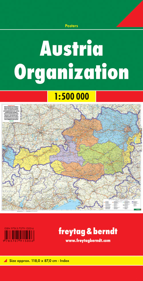 Austria organisation 1:500.000 Austria organisation 1:500.000