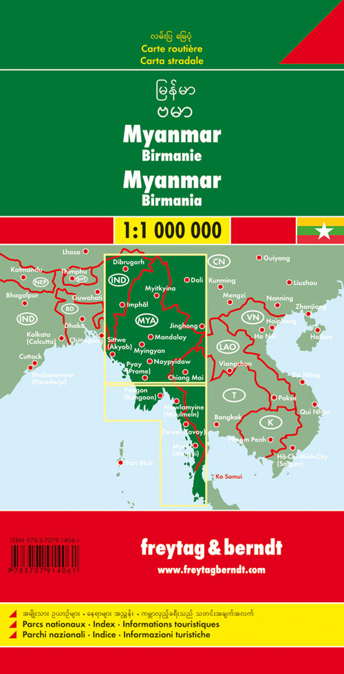 Myanmar-Burma 1:1.000.000 Myanmar-Burma 1:1.000.000