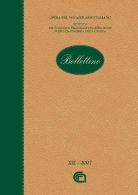 Bollettino dell'opera del vocabolario italiano. Vol. 12
