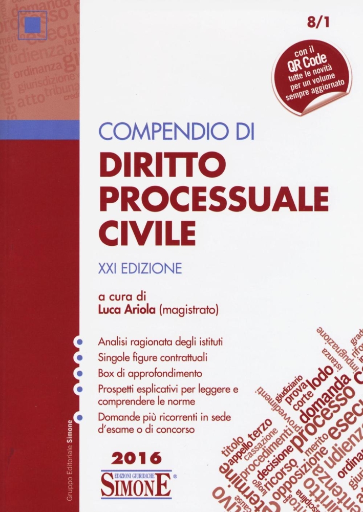 Compendio di diritto processuale civile Compendio di diritto processuale civile