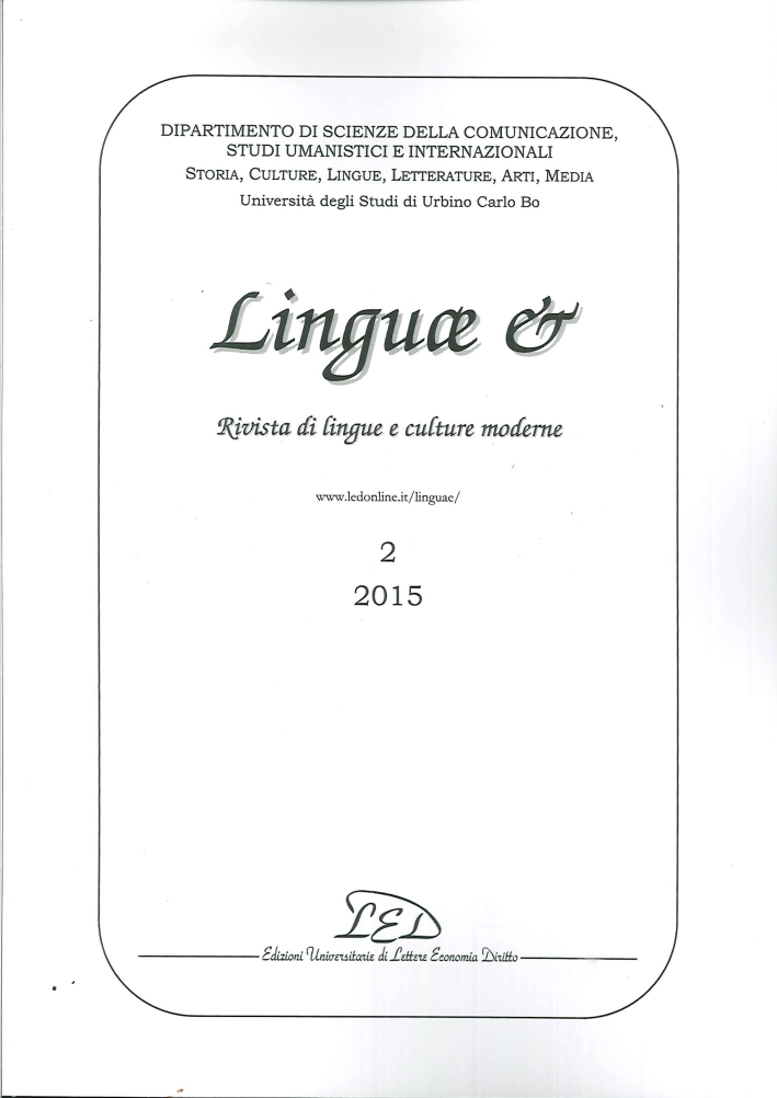 Linguae &. Rivista di Lingue e Culture Moderne (2015). Ediz. Italiana, Inglese e Spagnola. Vol. 2. Linguae &. Rivista di Lingue e Culture Moderne (2015). Ediz. Italiana, Inglese e Spagnola. Vol. 2.