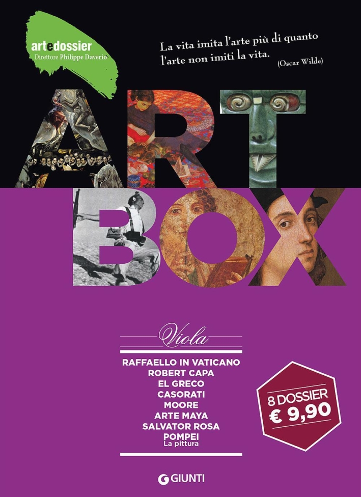Dossier d'art. Box viola: Raffaello in VaticanoRobert CapaEl GrecoCasoratiMooreArte mayaSalvator RosaPittura a Pompei Dossier d'art. Box viola: Raffaello in VaticanoRobert CapaEl GrecoCasoratiMooreArte mayaSalvator RosaPittura a Pompei