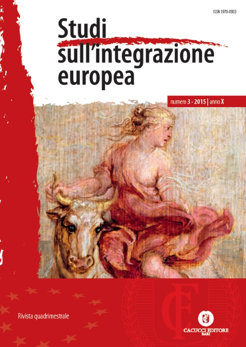 Studi sull'integrazione europea (2015). Vol. 3 Studi sull'integrazione europea (2015). Vol. 3