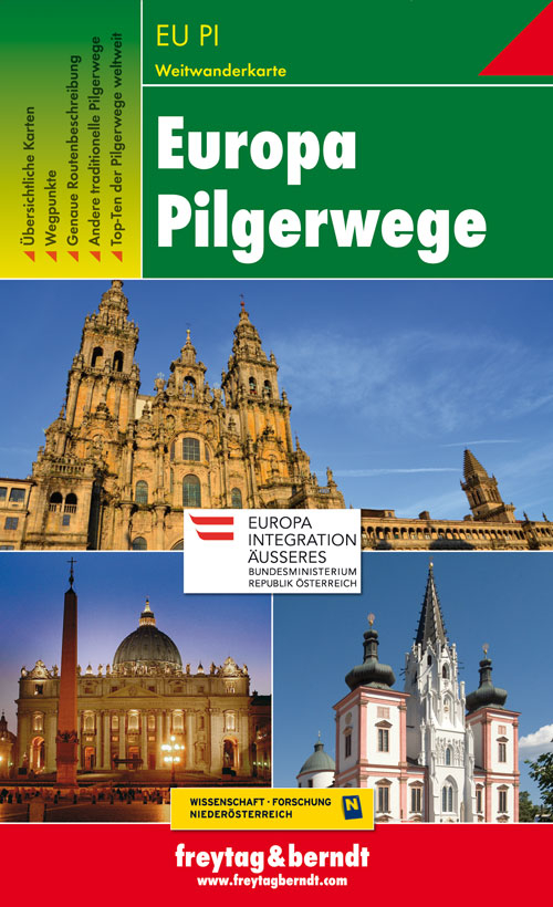 Europa pilgerwege weitwanderkarte Europa pilgerwege weitwanderkarte