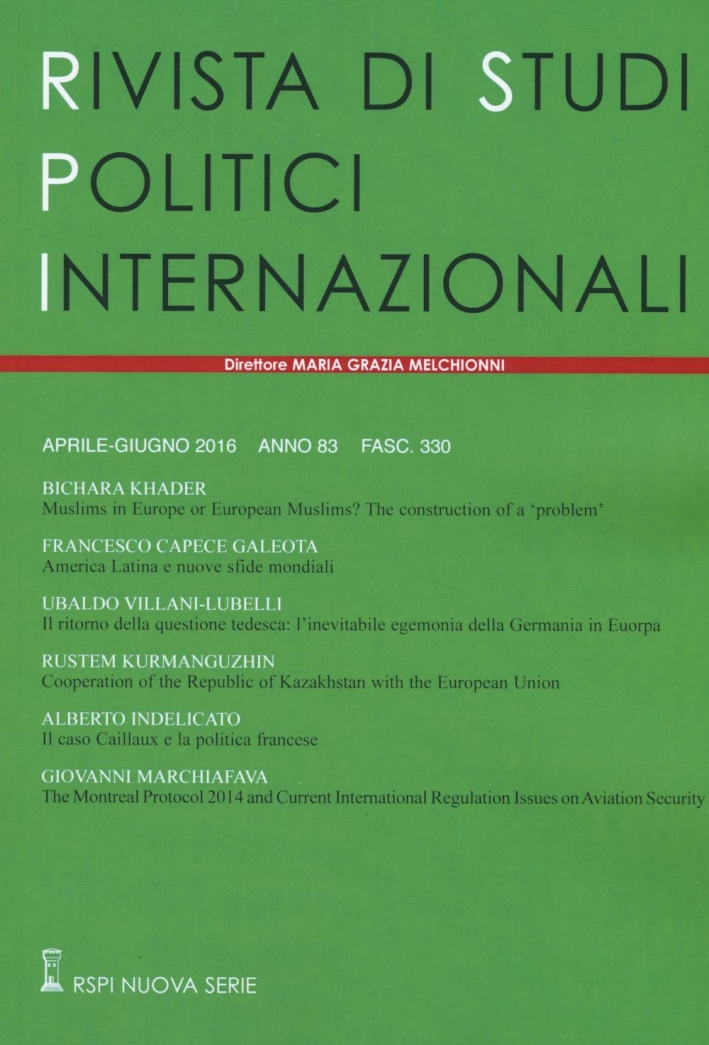 Rivista di studi politici internazionali (2016). Vol. 2 Rivista di studi politici internazionali (2016). Vol. 2