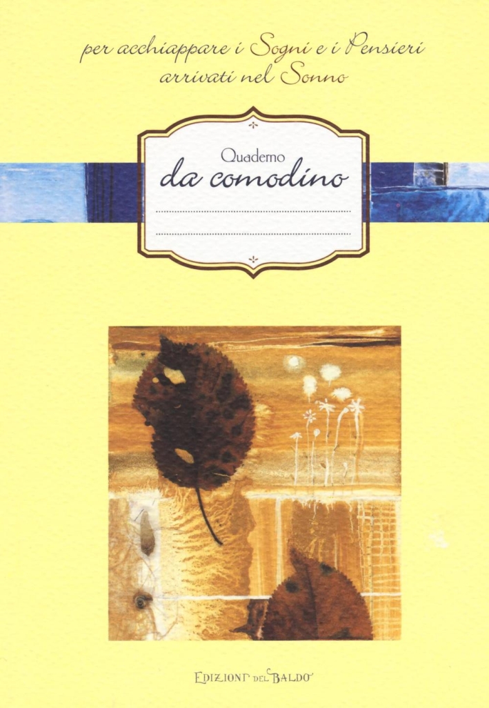 Quaderno da comodino per acchiappare i sogni e i pensieri arrivati nel sonno. Quaderno da comodino per acchiappare i sogni e i pensieri arrivati nel sonno.