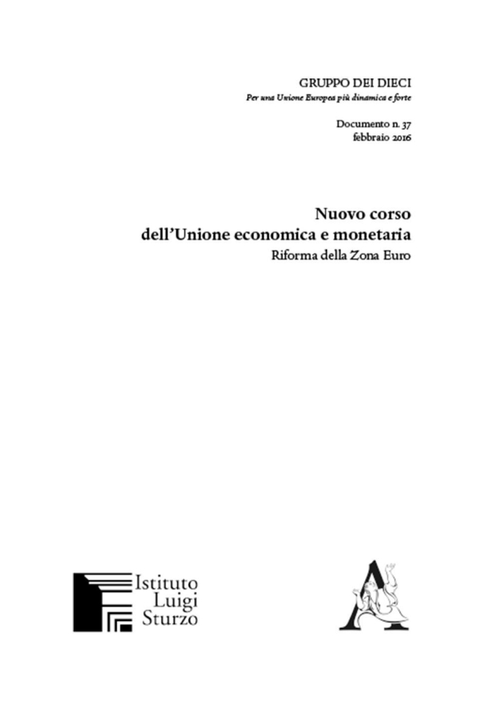 Nuovo corso dell'Unione economica monetaria. Riforma della zona euro. Nuovo corso dell'Unione economica monetaria. Riforma della zona euro.