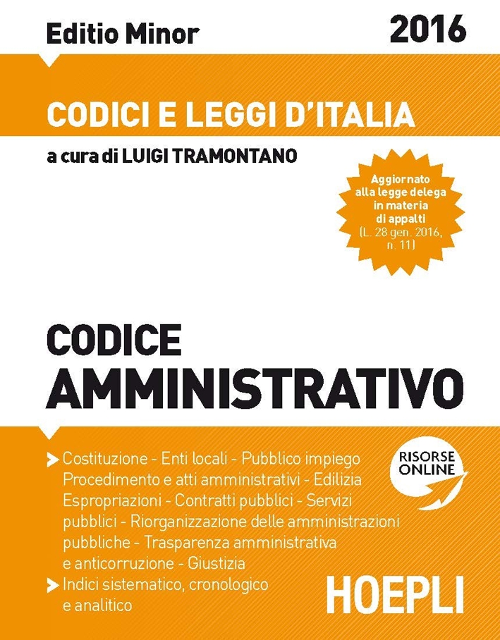 Codice amministrativo. Ediz. minore Codice amministrativo. Ediz. minore