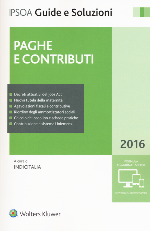 Paghe e contributi 2016 Paghe e contributi 2016