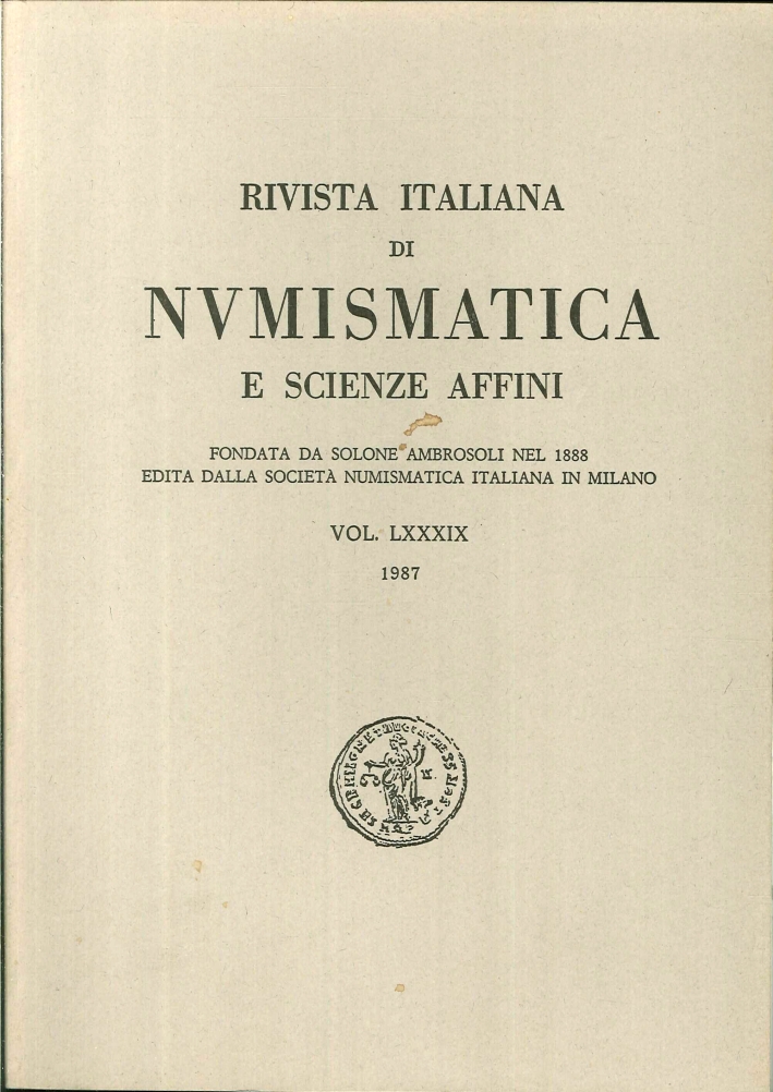 Rivista italiana di numismatica e scienze affini - Vol. LXXXI 1979. Rivista italiana di numismatica e scienze affini - Vol. LXXXI 1979.