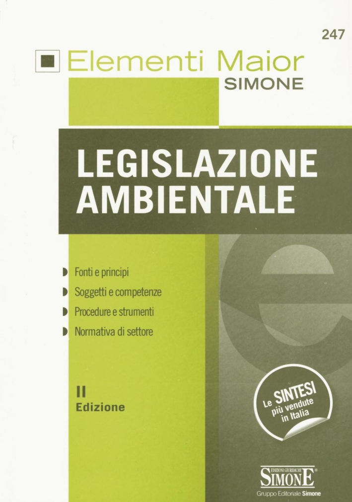 Legislazione ambientale. Legislazione ambientale.