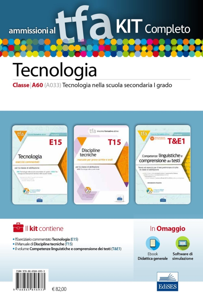 TFA. Tecnologia classe A60 (A033) per prove scritte e orali. Kit completo. Con software di simulazione TFA. Tecnologia classe A60 (A033) per prove scritte e orali. Kit completo. Con software di simulazione