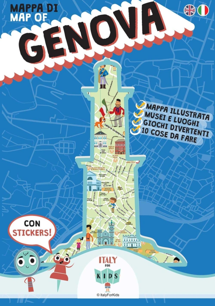 Mappa di Genova illustrata. Con adesivi. Ediz. italiana e inglese Mappa di Genova illustrata. Con adesivi. Ediz. italiana e inglese