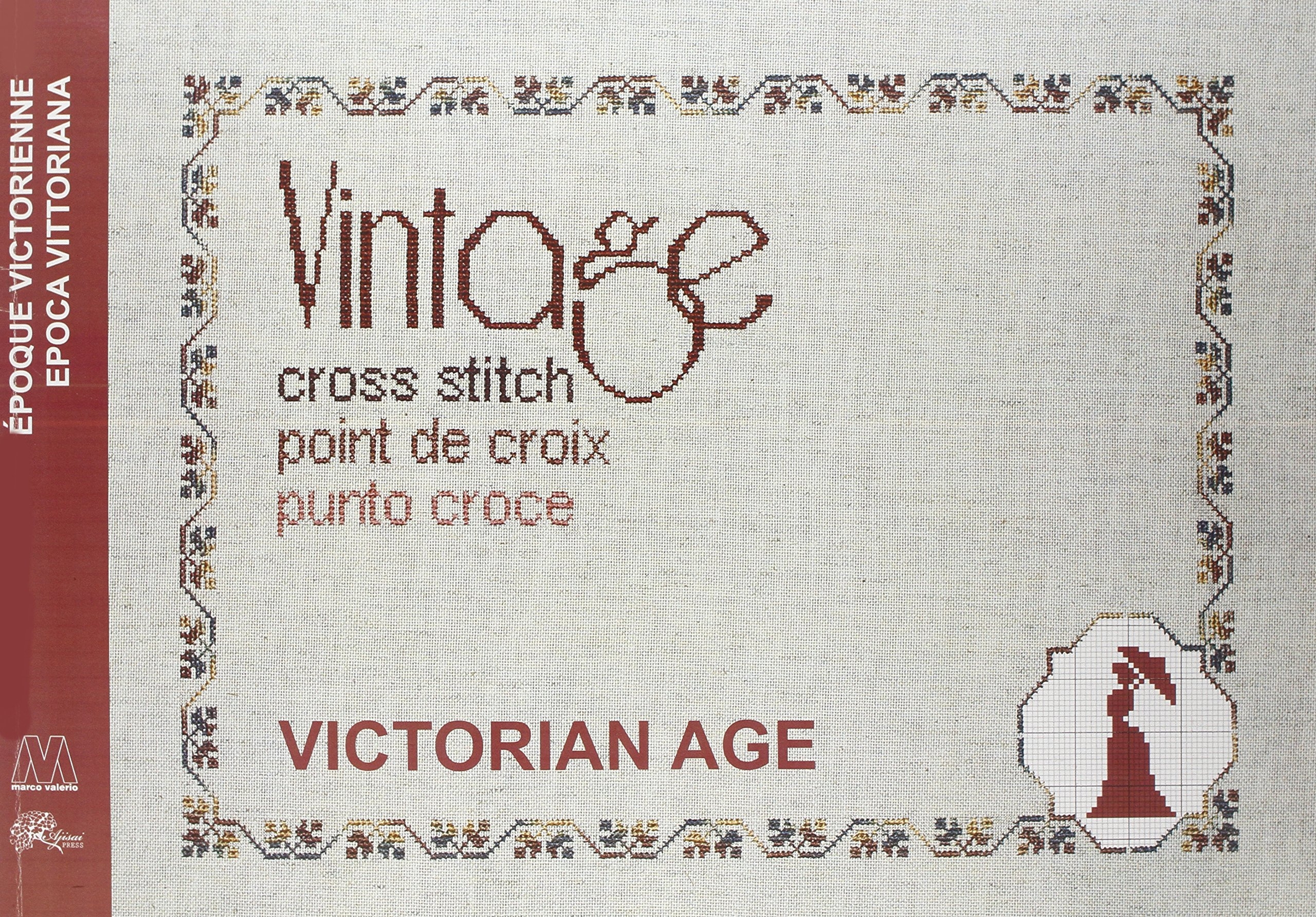 Vintage cross stitch. Victorian age. Vintage cross stitch. Victorian age.