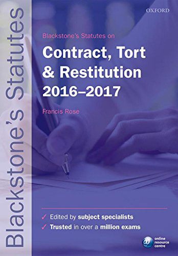 Statutes Contract Tort Restitution 2016- Statutes Contract Tort Restitution 2016-