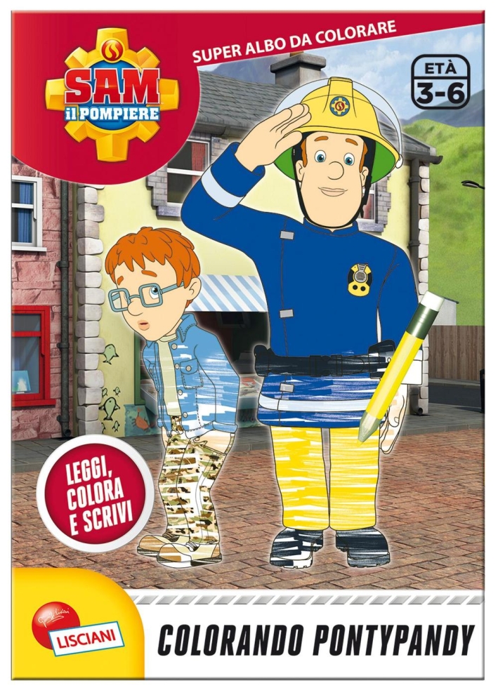 Sam il pompiere. Colorando Pontypandy. Albo da colorare. Sam il pompiere. Colorando Pontypandy. Albo da colorare.
