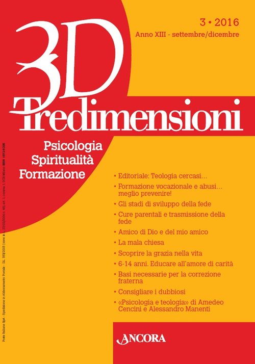 Tredimensioni. Psicologia, spiritualità, formazione (2016). Vol. 3. Tredimensioni. Psicologia, spiritualità, formazione (2016). Vol. 3.