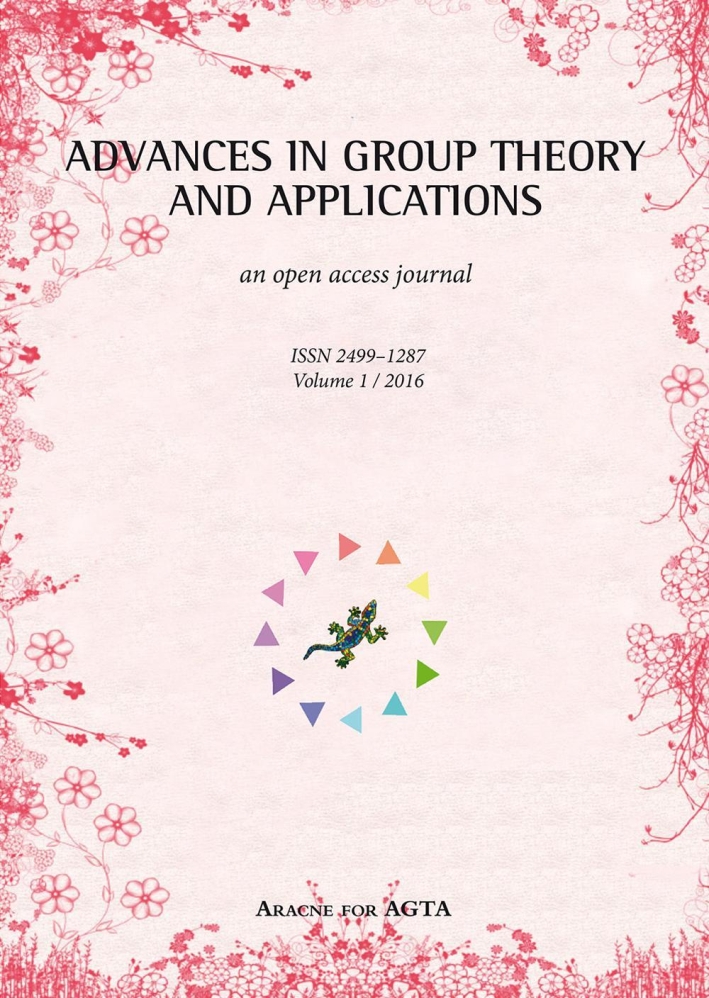 Advances in group theory and applications (2016). Vol. 1 Advances in group theory and applications (2016). Vol. 1