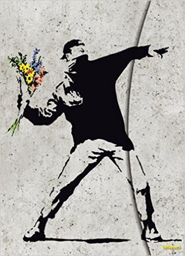 Banksy Flower Bomber Magneto Journal, Large Banksy Flower Bomber Magneto Journal, Large