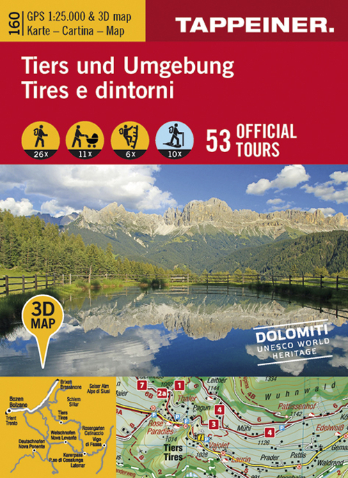 Tires e dintorni. Cartina topografica. Carta panoramica 3D Tires e dintorni. Cartina topografica. Carta panoramica 3D