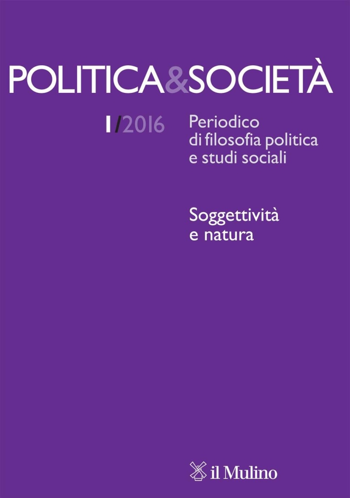 Politica & società (2016). Vol. 1. Politica & società (2016). Vol. 1.