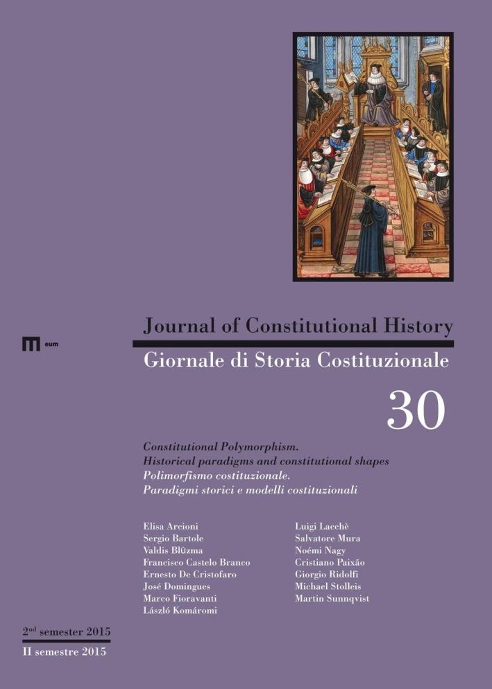Giornale di storia costituzionale. Ediz. italiana e inglese. Vol. 30 Giornale di storia costituzionale. Ediz. italiana e inglese. Vol. 30