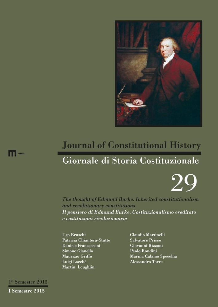 Giornale di storia costituzionale. Ediz. italiana e inglese. Vol. 29 Giornale di storia costituzionale. Ediz. italiana e inglese. Vol. 29