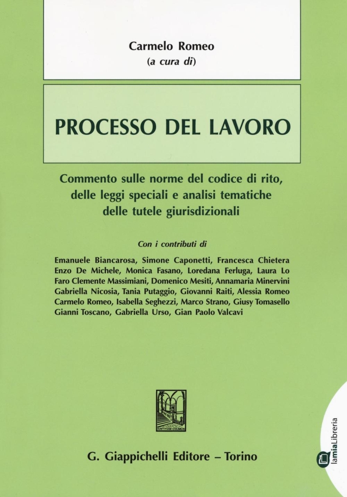 Processo del lavoro. Commento sulle norme del codice di rito, delle leggi speciali e analisi tematiche delle tutele giurisdizionali. Con aggiornamento online Processo del lavoro. Commento sulle norme del codice di rito, delle leggi speciali e analisi tematiche delle tutele giurisdizionali. Con aggiornamento online