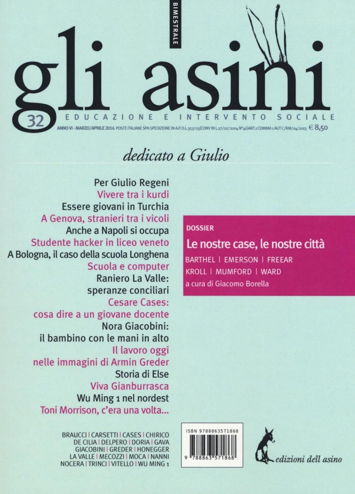 Gli asini. Educazione e intervento sociale. Vol. 32 Gli asini. Educazione e intervento sociale. Vol. 32