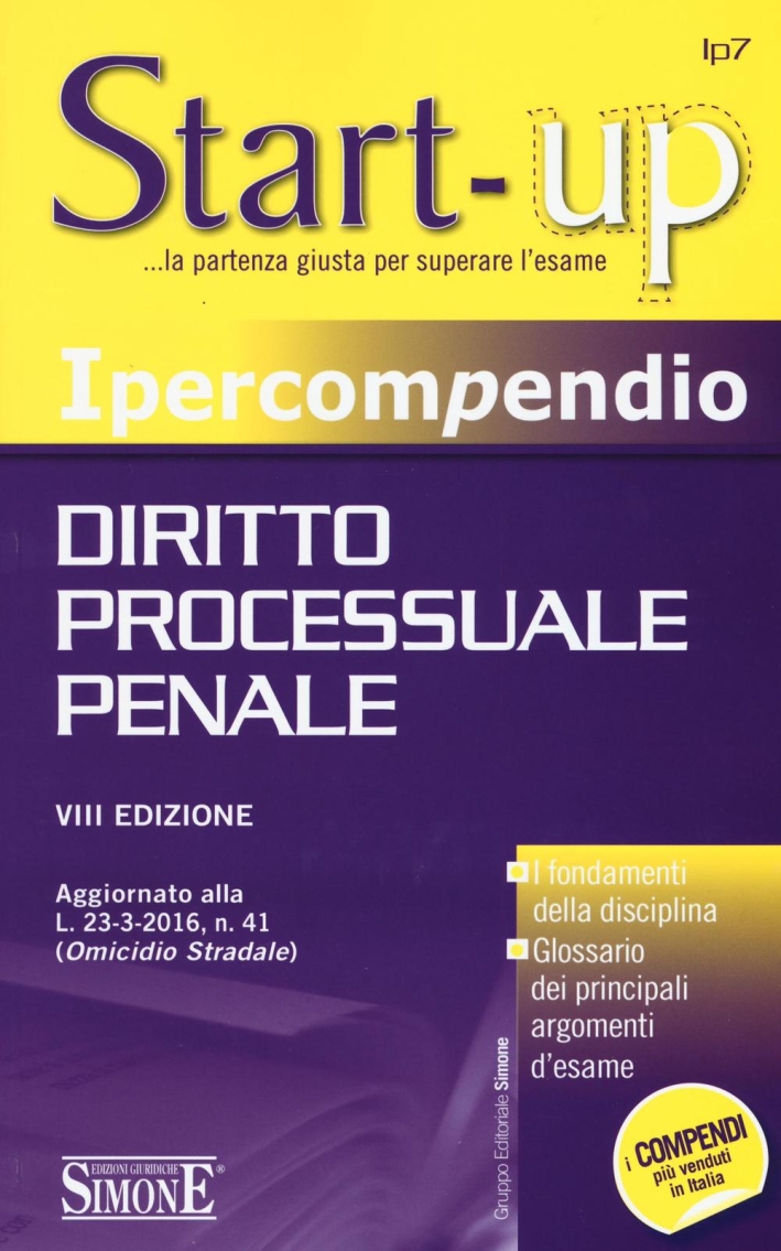 Ipercompendio diritto processuale penale Ipercompendio diritto processuale penale