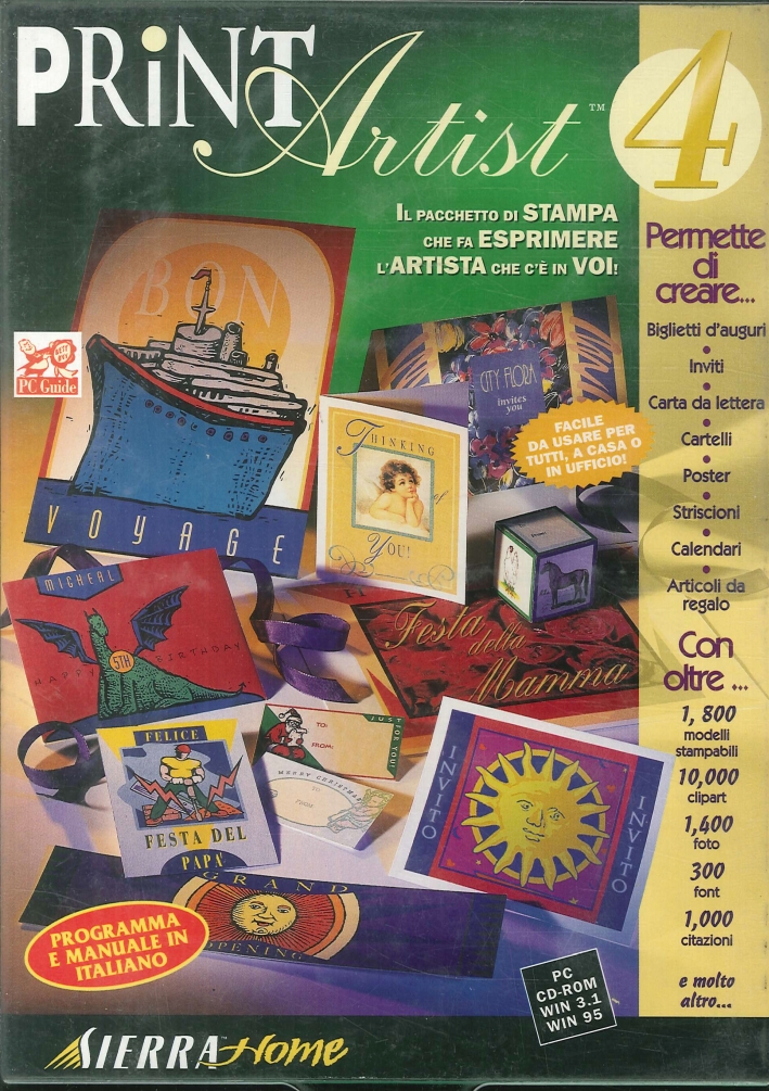 Print Artist 4. Il Pacchetto di Stampa che Fa Esprimere l'Artista che Cè in Voi. CD Rom. Print Artist 4. Il Pacchetto di Stampa che Fa Esprimere l'Artista che Cè in Voi. CD Rom.