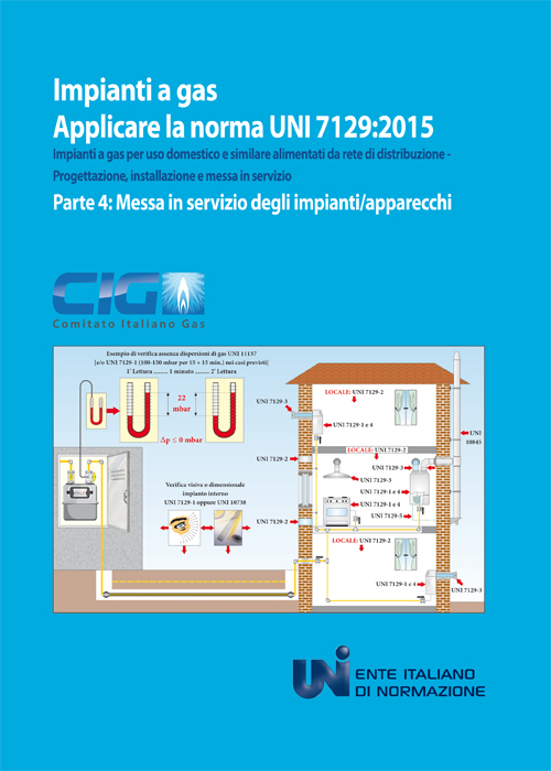 Applicare la norma UNI 7129:2015. Impianti a gas per uso domestico e similare alimentati da rete di distribuzione. Progettazione, installazione e messa in servizio. Vol. 4: Messa in servizio degli impianti/apparecchi Applicare la norma UNI 7129:2015. Impianti a gas per uso domestico e similare alimentati da rete di distribuzione. Progettazione, installazione e messa in servizio. Vol. 4: Messa in servizio degli impianti/apparecchi