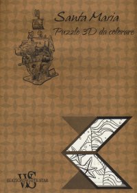 Caravella Santa Maria. Puzzle 3D da colorare