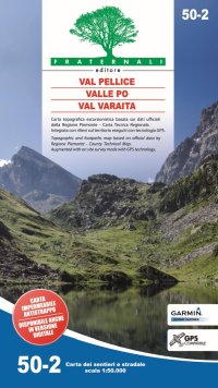 Carta N. 50.2. Val Pellice, Valle Po, Val Varaita 1:50.000
