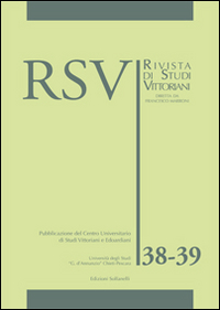 RSV. Rivista di studi vittoriani vol. 38-39 RSV. Rivista di studi vittoriani vol. 38-39