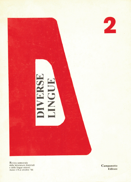 Diverse Lingue 2 - Rivista Semestrale delle Letterature Dialettali e delle Lingue Minori. Anno 1 Numero 2 Diverse Lingue 2 - Rivista Semestrale delle Letterature Dialettali e delle Lingue Minori. Anno 1 Numero 2