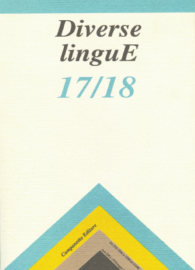 Diverse Lingue 17/18 - Rivista Semestrale delle Letterature Dialettali e delle Lingue Minori. Anno 13 Numero 1. Diverse Lingue 17/18 - Rivista Semestrale delle Letterature Dialettali e delle Lingue Minori. Anno 13 Numero 1.