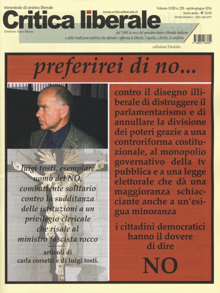 Critica liberale (2016). Vol. 228 Critica liberale (2016). Vol. 228