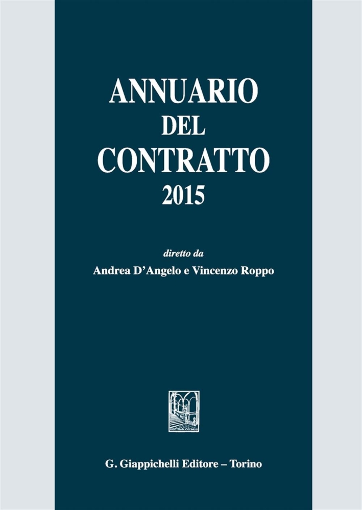 Annuario del contratto 2015 Annuario del contratto 2015